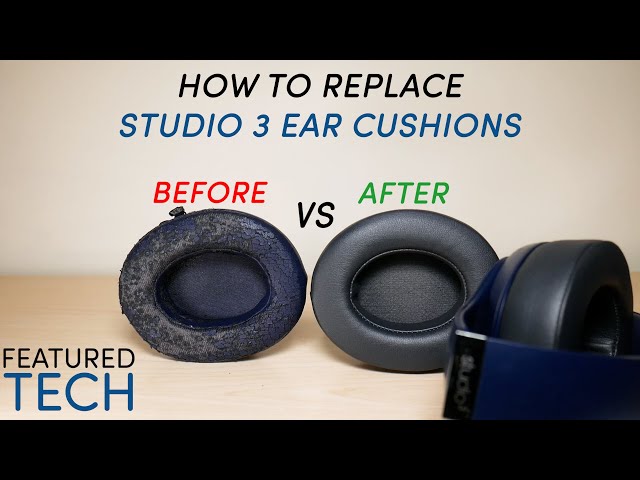 How to Replace Beats 3 Earpads | Studio 3 Ear Cushion Replacement | Featured Tech (2021) - YouTube