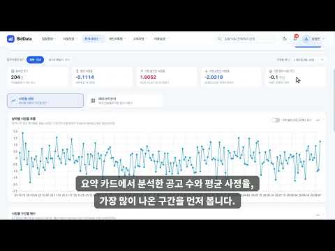 비드데이터 발주처 분석 사용 방법 영상