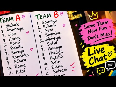 ️🎮 LET’S PLAY NAME ART GAME — TEAM A vs TEAM B! 🎮 ️ #gane #live - YouTube