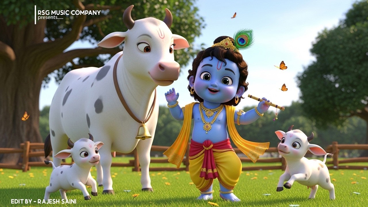 Choti Choti Gaiya, Chote Chote Gwal | छोटी छोटी गैया | #Little Krishna Bhajan - Krishna Bal Leela