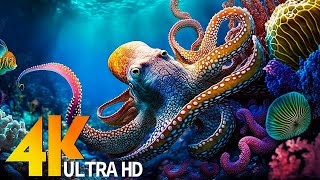 THE DEEP OCEAN | 4K TV ULTRA HD / Full Documentary  Beautiful Coral Reef Fish Video  Stress Relief