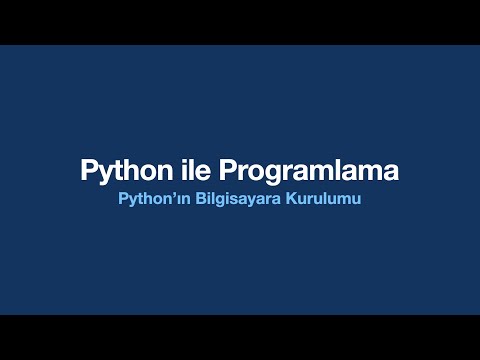 Python'ın Bilgisayara Kurulumu