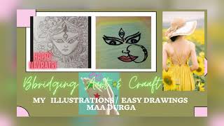 How_To_Draw|Maa Durga|GoddessDurga|Easy Drawings|Pencil/oil pastel/soft pastel/Navratri Special/2021 screenshot 5