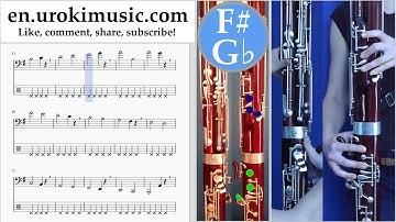 How to Play Bassoon The Pink Panther - Theme Song Tabs Part#1 exercises, scales um-i352