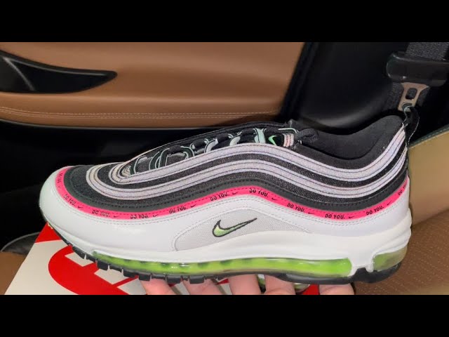 Sombreado Reducción Instalación Nike Air Max 97 Do You Neon Green Pink shoes - YouTube