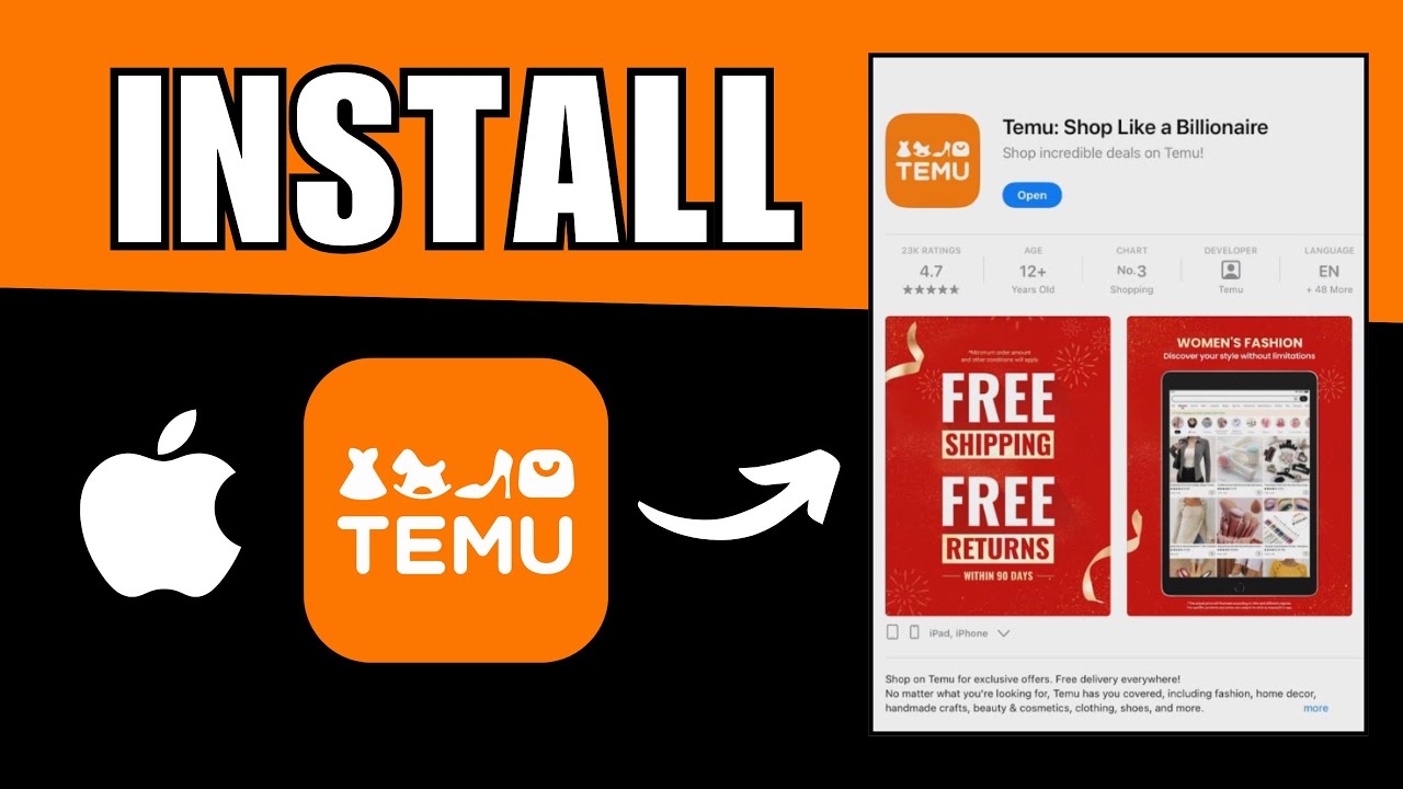 How To Download and Install Temu on iPhone (Step by Step) - YouTube