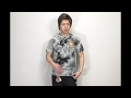 バンソン フライングファイヤースカル 刺繍 天竺 半袖Tシャツ nvst-2004