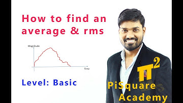 Average and rms value calculation of time varying signal | PiSquare Academy
