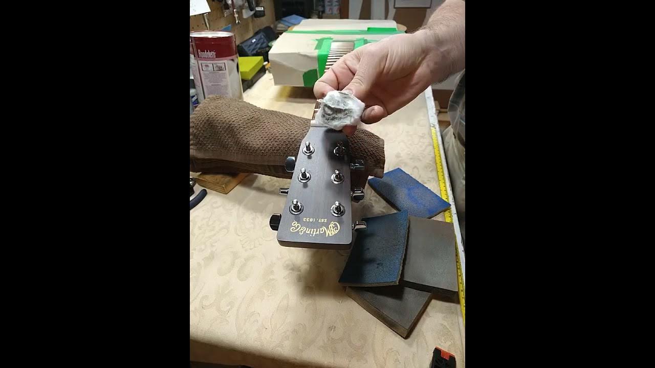 Final grit polishing of guitar frets and fingerboard. YouTube