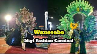 Meriahnya acara malam ini Wonosobo night fashion carnival