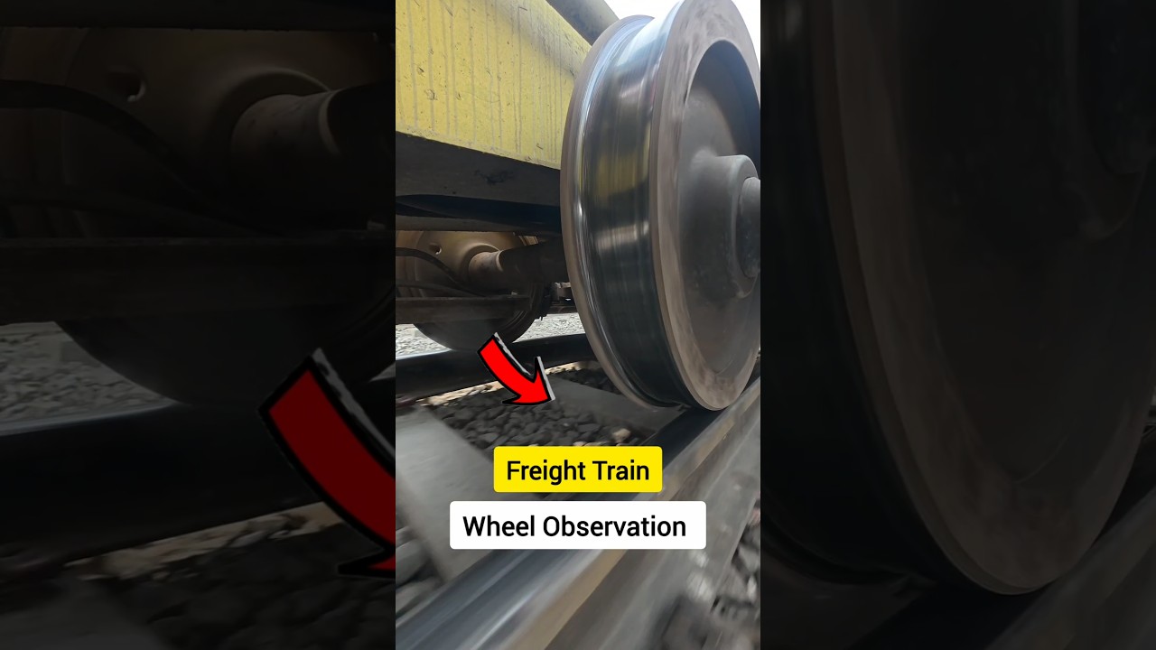 Rare Freight Train Wheel Observation 🔥😌😱 