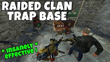 RUST | MAKING A TRAP BASE INSIDE A CLANS RAIDED BASE!