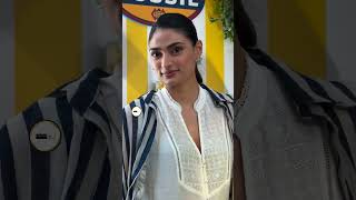 #athiyashetty  #spotted  at #mumbai  today