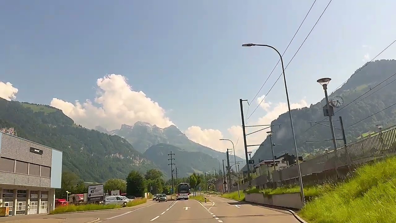 Scenic Village Drive in Switzerland