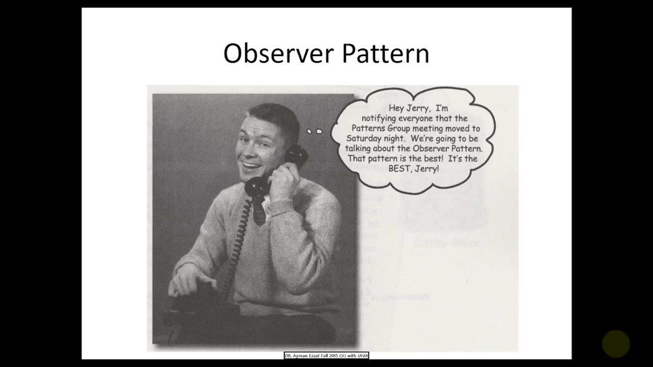 Software Engineering Design Pattern - Observer Design Pattern الاوبزرفر ...
