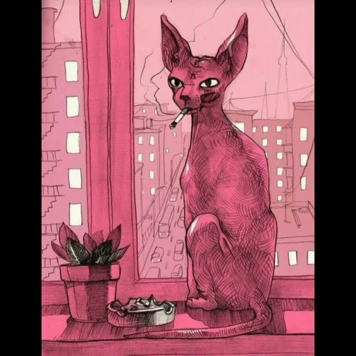 рисунок лианы. любимая кошка. - YouTube
