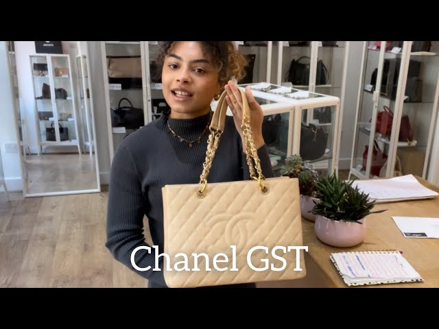 AUTHENTIC Chanel GST Beige Caviar PREOWNED