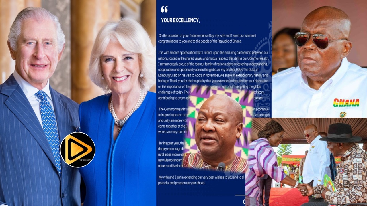 Just In! King Charles III sends strong message to Mahama after Nana Addo storms Jubilee House for..