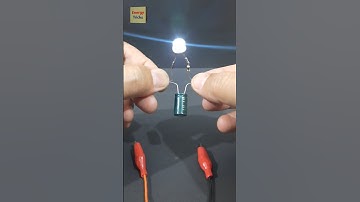 Capacitor as a Battery | Experiment with Capacitor #shorts