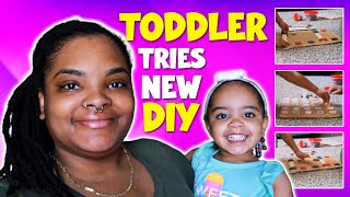 Trying Fun New Educational DIY ACTIVITIES With My Toddler For The First Time!