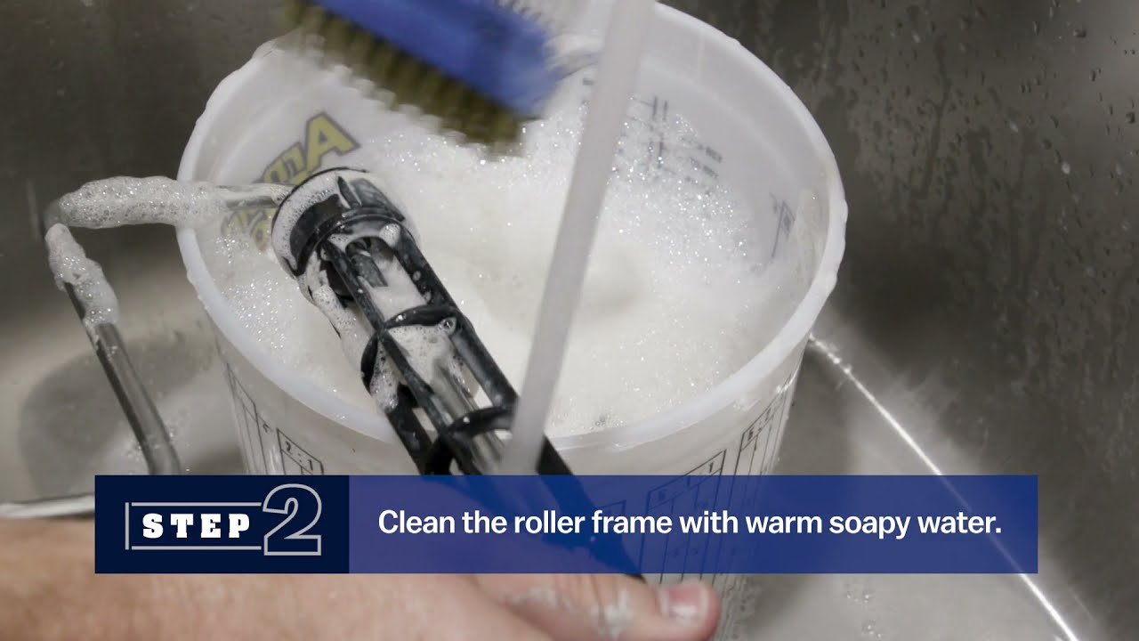 How to clean a paint roller: and keep it in top condition