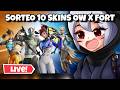 EN VIVO: 🎁 REGALO 11 SKINS DE OW X FORT HOY MISMO + INVITANDO GENTECITA DEL CHAT :3 🩸🔪 FORTNITE