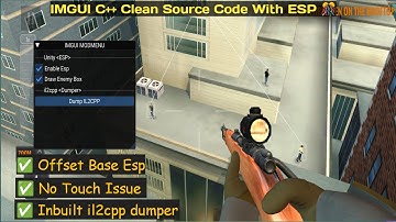 A Native C++ IMGUI Project with Advance Esp Code | No Touch Issue For Higher Android Versions!