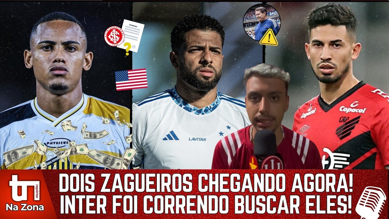 🔴⚪️ DOIS ZAGUEIROS CHEGANDO AGORA! INTER ACORDOU no MERCADO! NEGOCIAÇÕES AVANÇADAS e MAIS!