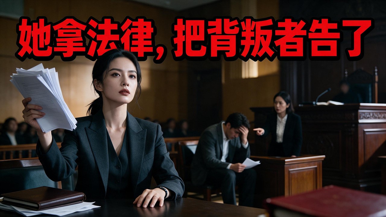 不哭不鬧，她翻證據遞訴狀，把背叛者告上法庭。# 一口氣看完 #cdrama #短劇 #律政 #復仇 #燃