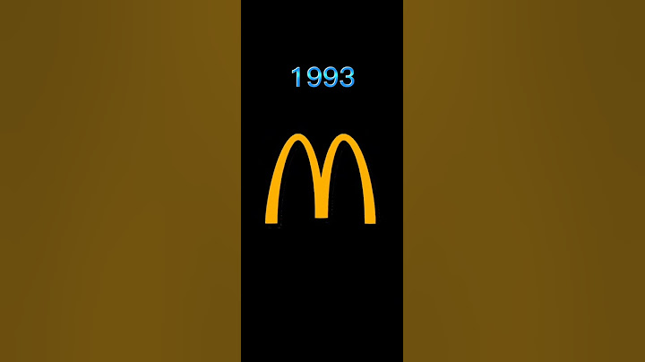 EVOLUZIONE DEL LOGO DEL McDONALD'S #short #mcdonalds