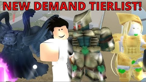 YBA NEW OFFICIAL DEMAND COMMUNITY TIERLIST MADE BY WITHERED, (NOT MADE BY ME) Your Bizarre Adventure