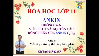 Viết CTCT và gọi tên các đồng phân của Ankin C6H10
