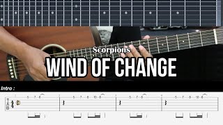 Wind Of Change - Scorpions | EASY Guitar Lessons TAB - Guitar Tutorial Resimi