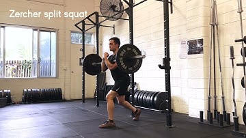Zercher split squat