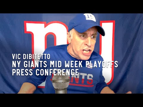 NY Giants Mid Week PLAYOFFS Press Conference with Vic DiBitetto