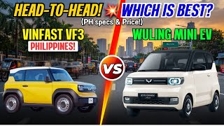 VinFast VF3 vs Wuling Mini EV 2026 | Specs Sheet & Price in Philippines | Which one is Best for You?