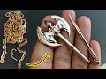 Jewelry to make at home  making axe pendant with hidden blade
