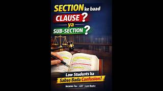 When Sub-section comes after Section &amp; when clause comes? #taxgupshup #incometaxfiling #efiling