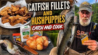 Catfish Fillets and Hushpuppies | Catch & Cook on a Camp Stove