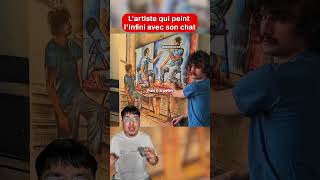 L’artiste qui peint l’infini avec son chat