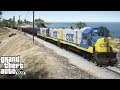 GTA 5 Real Life Mod #219 CSX Railroad Engineer Driving A Locomotive - Train Simulation Mod