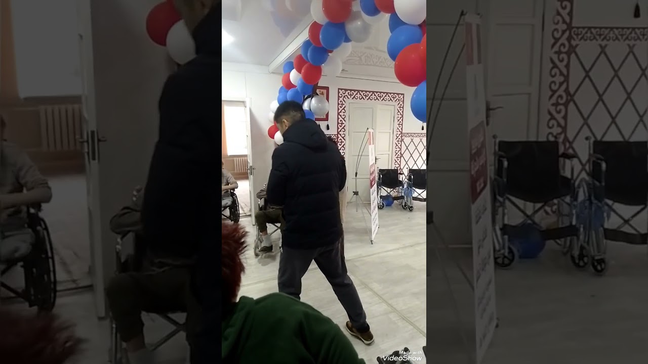 Вручения  инвалидных колясок в доме пожилых и людей с инвалидностью Үмүт-үйү 3 марта