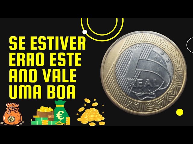 プレミアムゴールドマネーアンジェリコ Valuable 1 Real coin from 2012, with an error coveted by