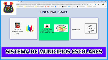 Sistema Web de Elecciones Escolares -  Municipio Escolar 2023 | VOTO ELECTRONICO