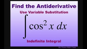 Find the Antiderivative of integral cos^2 x dx using trigonometric identity. Integrate