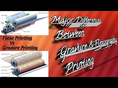 वीडियो: रोटोग्राव्योर और फ्लेक्सोग्राफिक प्रिंटिंग में क्या अंतर है?