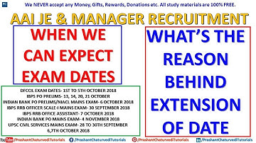 WHEN WE CAN EXPECT #AAI JUNIOR EXECUTIVE & MANAGER EXAM DATES