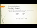 10k Forecasting Uncertainty using Sensitivity Analysis