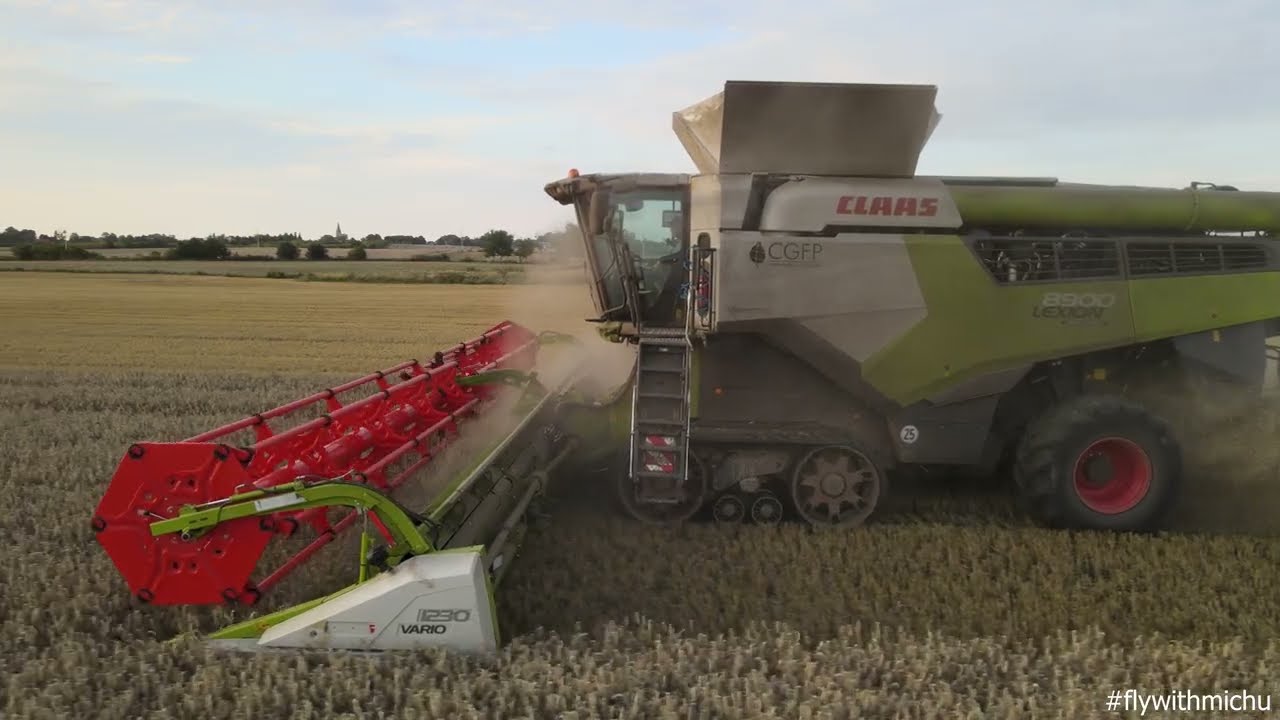 Zapowiedź żniw 2025 w CGFP Wojnowo. John Deere S790i, Claas Lexion 8900 & John Deere 7R + Hawe. [4K]