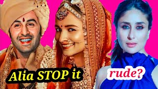 ALIA BHATT DO NOT MARRY RANBIR KAPOOR | KAREENA KAPOOR BEING ARROGANT?